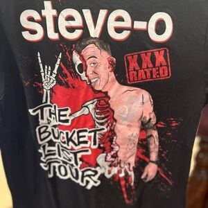 Steve-O “The Bucket List Tour” t-shirt size small in GUC